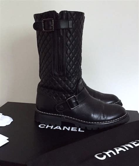 chanel biker boots 2013|Chanel shoe laces for boots.